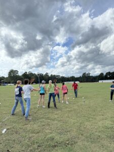 U16 team applicants in a training line up